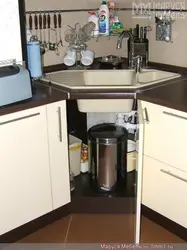 Corner Kitchen Sink With Cabinet Photo
