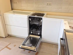 How to install a dishwasher in the kitchen photo