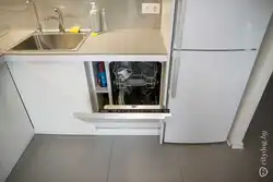 Як убудаваць посудамыйку на кухню фота