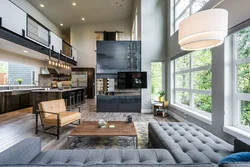 Kitchen Living Room Interior With Second Light
