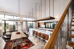Kitchen with second light design photo