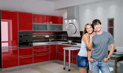 Several Photos Of One Kitchen