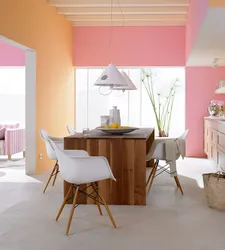 Kitchen interior two colors photo