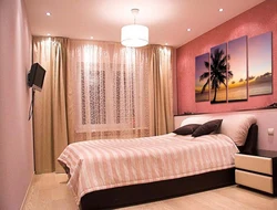 Bedroom renovation photo in an ordinary apartment
