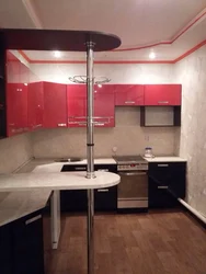 Дизайн кухни 9 кв м с барной стойкой