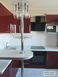 Дизайн кухни 9 кв м с барной стойкой