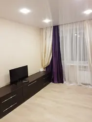 Bir otaqlı mənzil üçün pərdə dizaynı