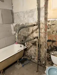 Xruşşov fotosunda banyoda boruları necə gizlətmək olar