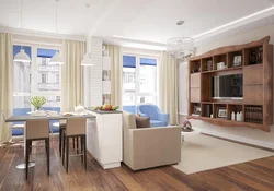 Apartment design with 3 windows