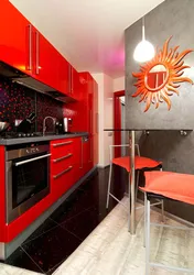 Фото интерьеров красной кухни квартир
