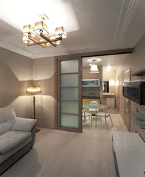 Design project of apartment peak 3 rooms
