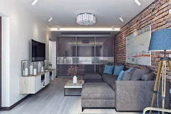Design project of apartment peak 3 rooms