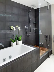 Bathroom design shower and bath photo