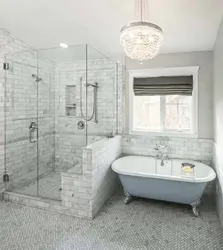 Bathroom design shower and bath photo