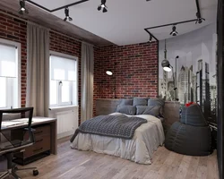 Кәдімгі пәтер фотосындағы лифт стиліндегі бөлме