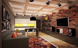 Loft style room in an ordinary apartment photo