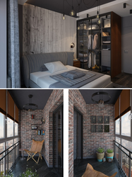 Oddiy Kvartira Fotosuratidagi Loft Uslubidagi Xona