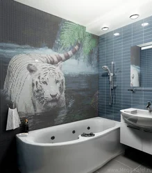 Panellər fotoşəkili ilə hamam dizaynı