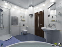 Evdə 3-ə 3 hamam dizaynı
