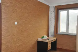 Стена кухни из пробки фото