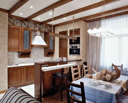 Wooden kitchen design ceilings photo