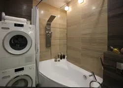 Quruducu və paltaryuyan maşın foto ilə vanna