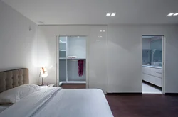 Master bedroom design with bathroom
