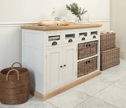 Drawers in the kitchen interior photo