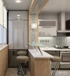 Kitchen 7 Meters With Balcony Design