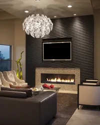 Modern walls in the living room finishing options photo ideas