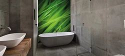 Bathroom design in concrete photo