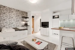 Kitchen design in studio 23 sq.m.