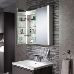 Mirror cabinet for bathroom photo