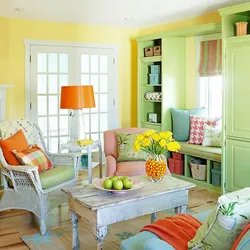Interior of kitchen and children's room in the house