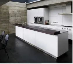 Monolithic house kitchen design
