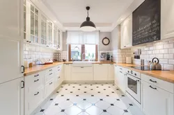 Tiles To The Ceiling In The Kitchen Interior