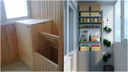 Loggia as a photo storage place