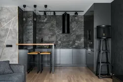 Black kitchen loft photos
