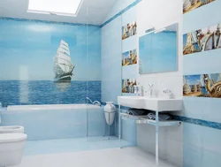 Marine bathroom tiles photo