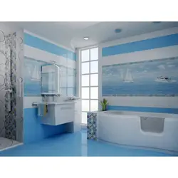 Marine bathroom tiles photo