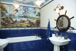 Marine bathroom tiles photo