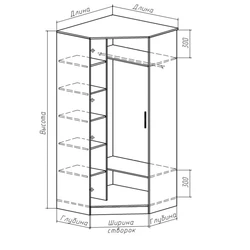 Hallway corner design diagram photo
