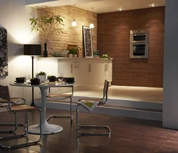 Laminate kitchen living room design