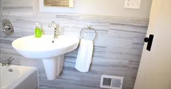 Bath on a pedestal in the interior