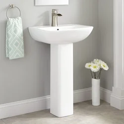 Bath on a pedestal in the interior