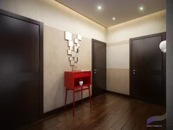 Light and dark floor in the hallway photo