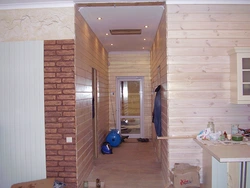 Interior decoration of the apartment with siding photo