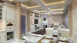 Дизайн Кухни Гостиной С Камином 20 Кв