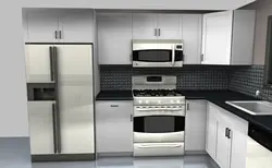 Photo of kitchens with separate stove