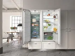Refrigerator in the bathroom photo